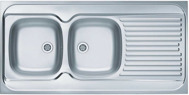 Alveus Classic fregadero de acero 120x60 cm acero 1009084