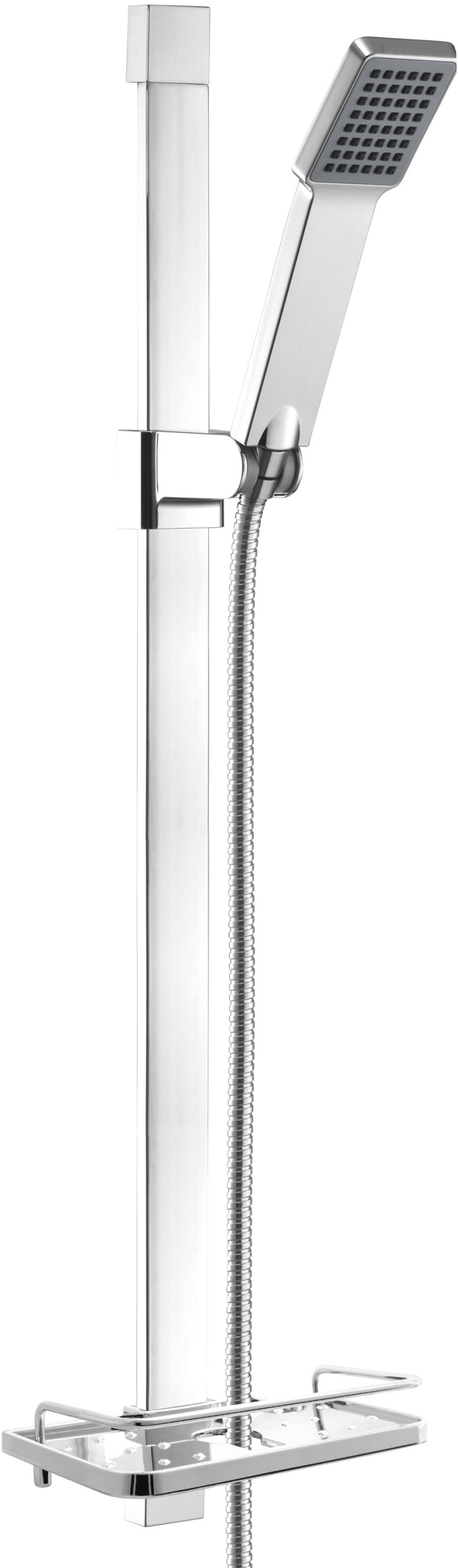 Ferro Quadro conjunto de ducha a pared cromo N110