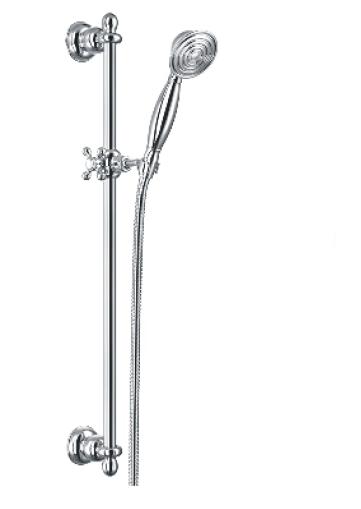 Omnires Art Deco conjunto de ducha a pared cromo ARTDECOSCR