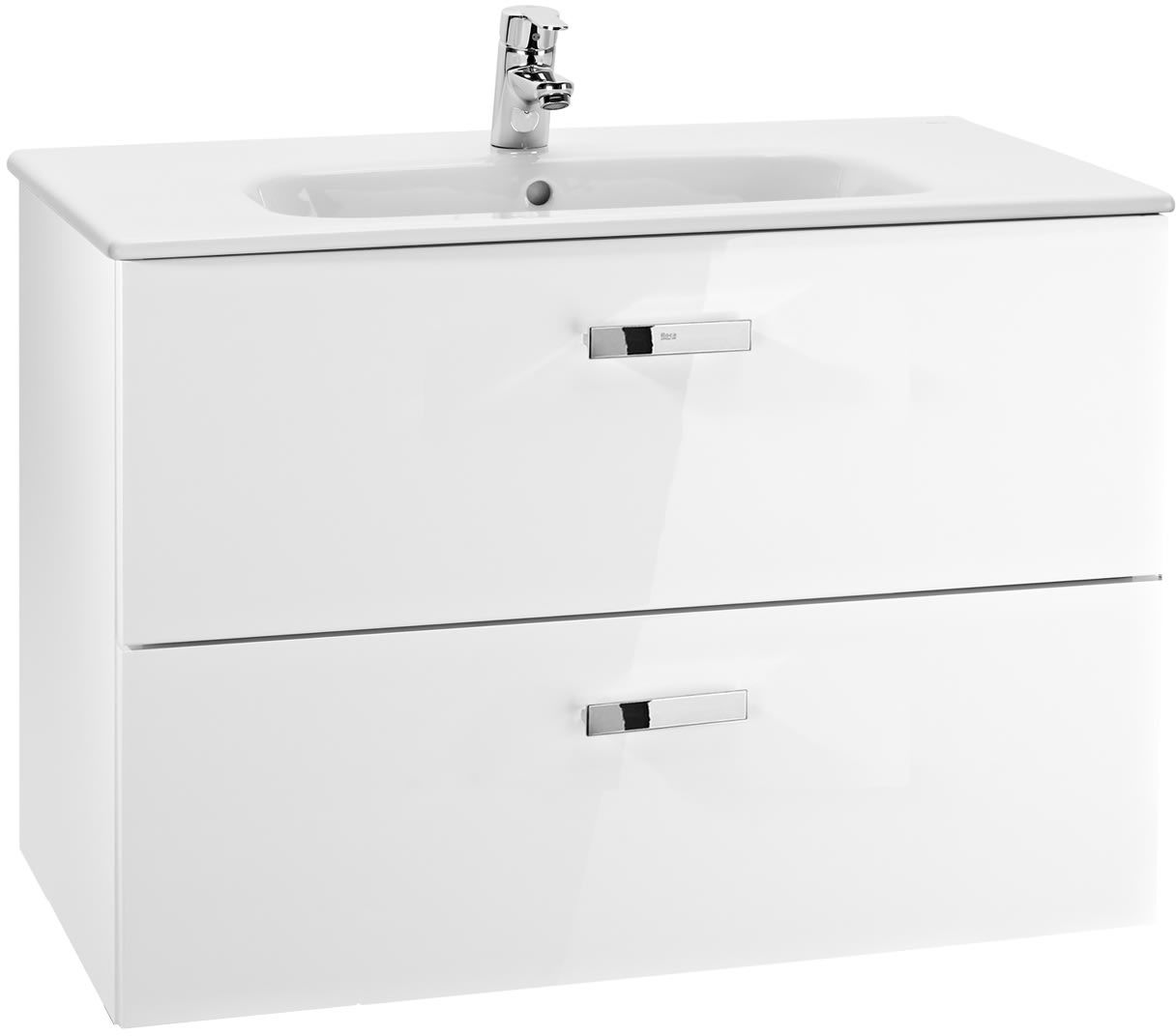 Roca Victoria lavabo con mueble 80 cm blanco A855852806