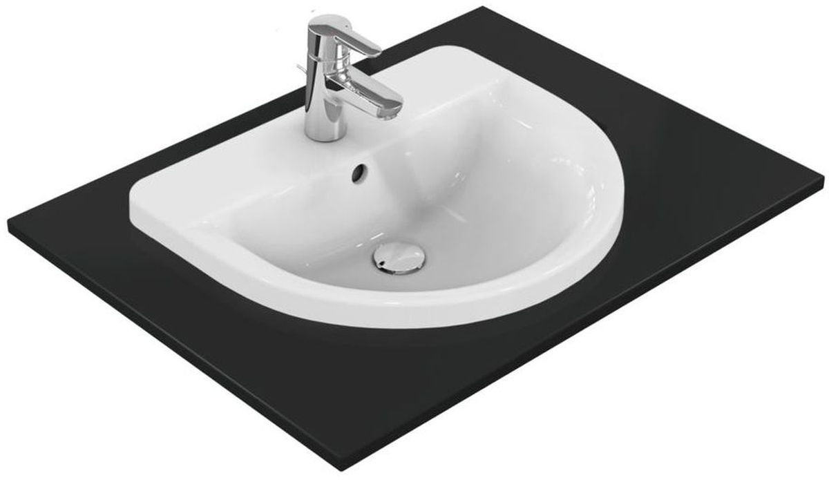 Ideal Standard Connect lavabo 55x46 cm semicircular empotrado blanco E797801