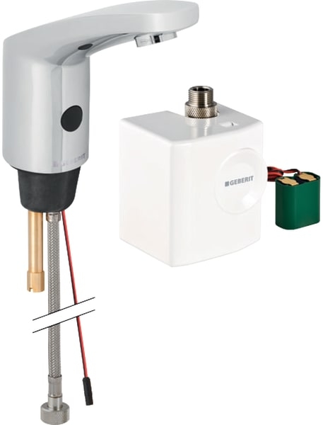 Geberit 185 grifo de lavabo de pie electrónico cromo 116.335.21.1