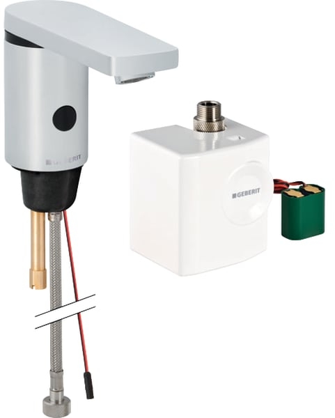 Geberit 186 grifo de lavabo de pie electrónico cromo 116.336.21.1