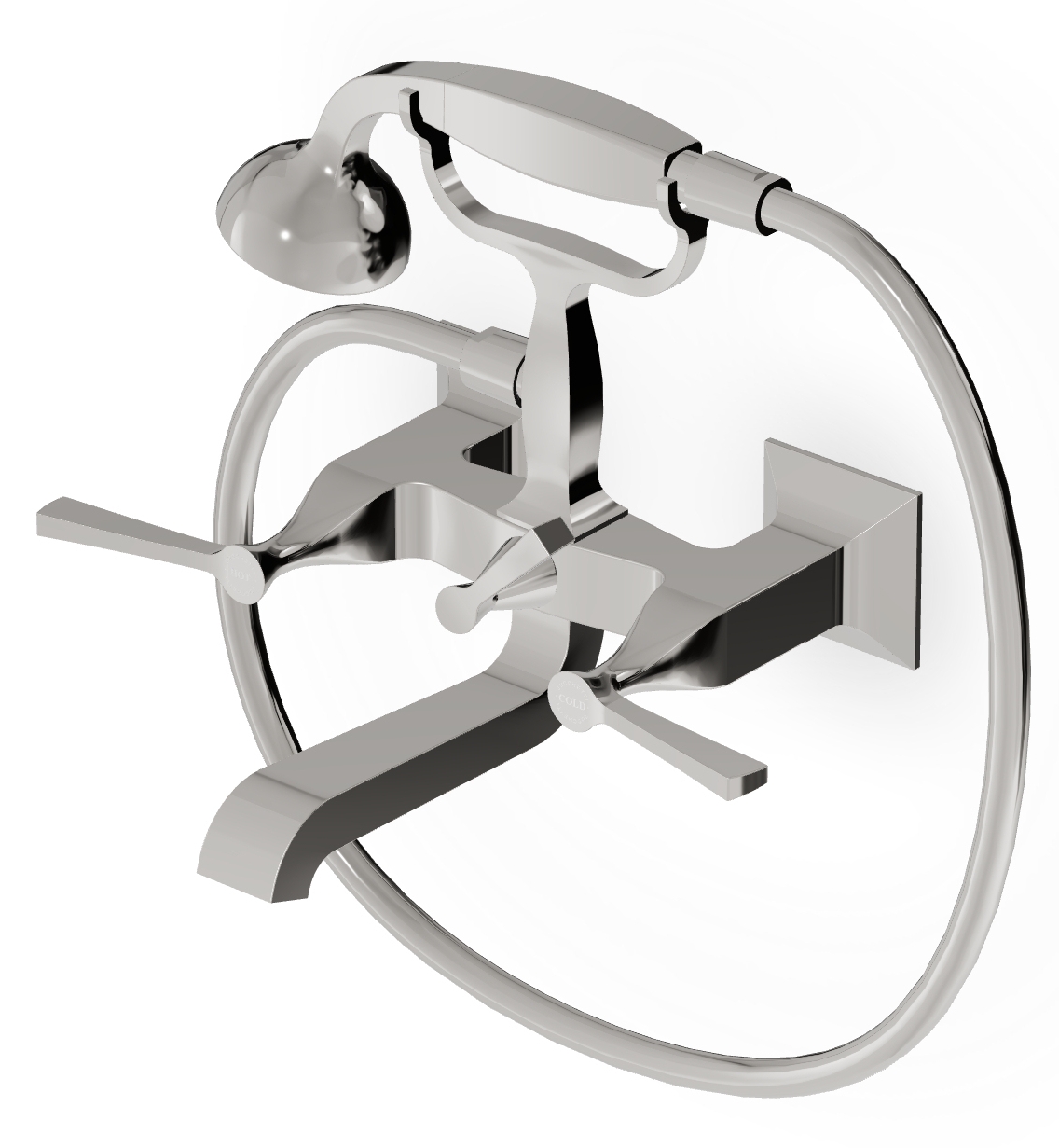 Zucchetti Bellagio grifo de bañera y ducha a pared || ZB2228.C8