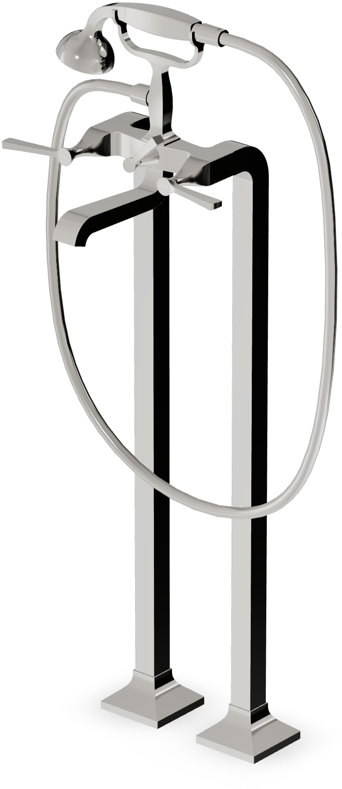 Zucchetti Bellagio grifo de bañera y ducha en suelo || ZB2247.C8