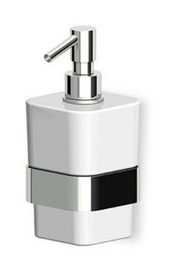 Zucchetti Soft dozownik do mydła 350 ml ścienny nikiel błyszczący ZAC715.C8