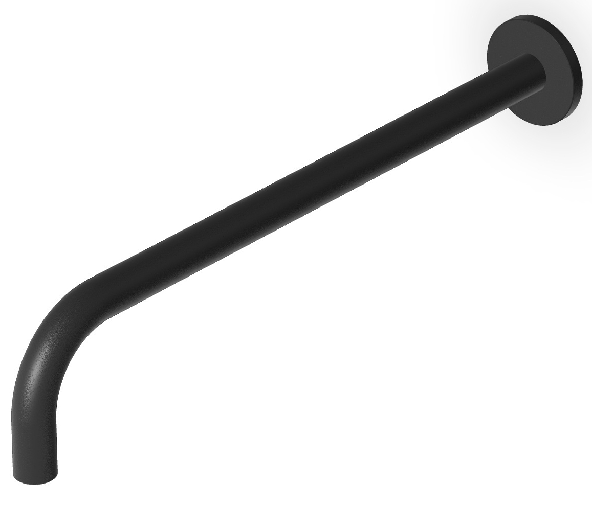 Zucchetti brazo a pared negro Z93027.N1