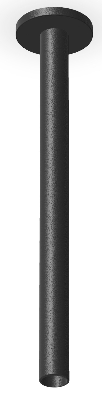 Zucchetti brazo de ducha para techo negro Z93024.N1