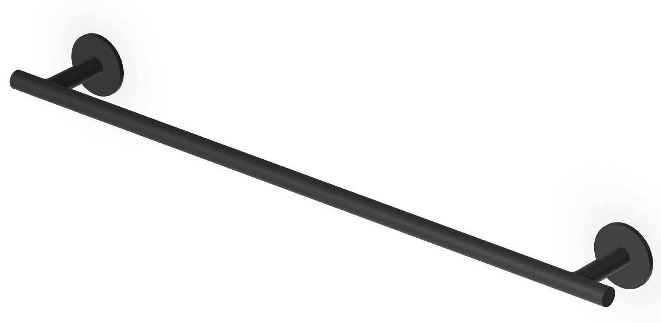 Zucchetti Pan toallero negro ZAC622.N1