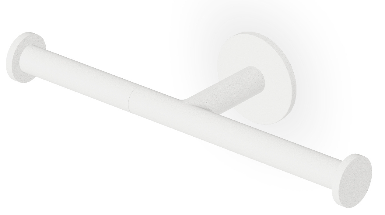 Zucchetti Pan portarrollos de papel higiénico blanco ZAC631.W1