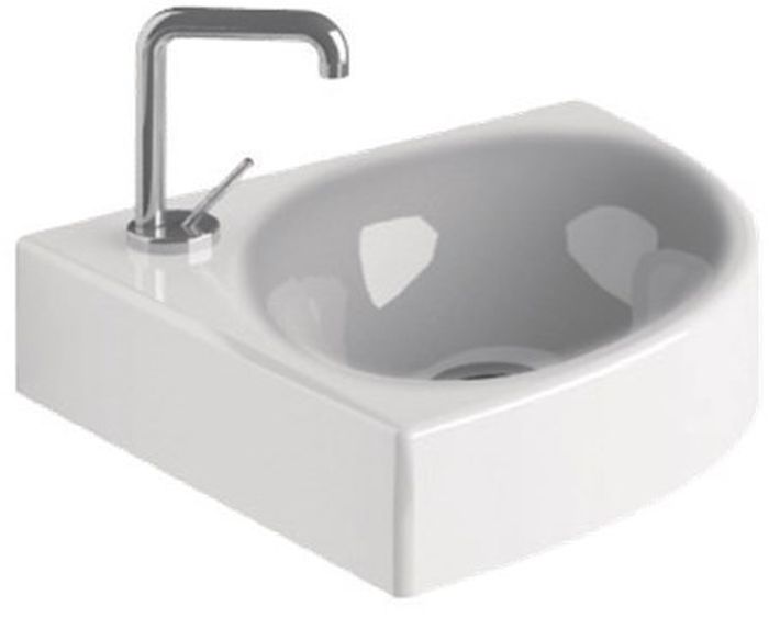Kerasan Cento lavabo 45x45 cm esquina clásico blanco 354101