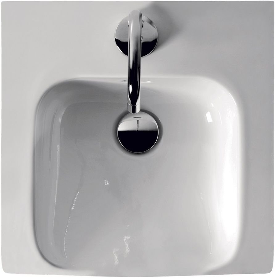 Kerasan Inka project lavabo 40x40 cm empotrado blanco 341201