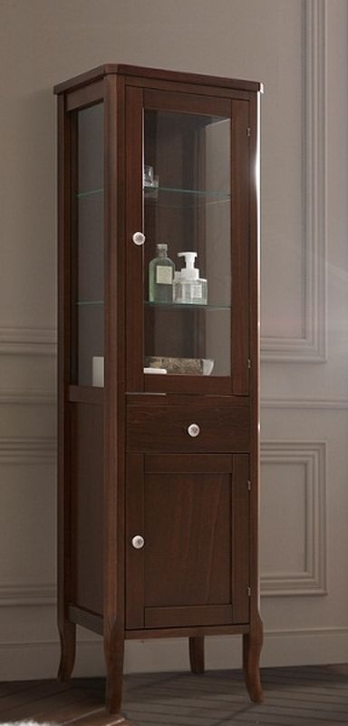 Kerasan Retro armario 46.5x34x160.5 cm de pie, lateral nogal 731540