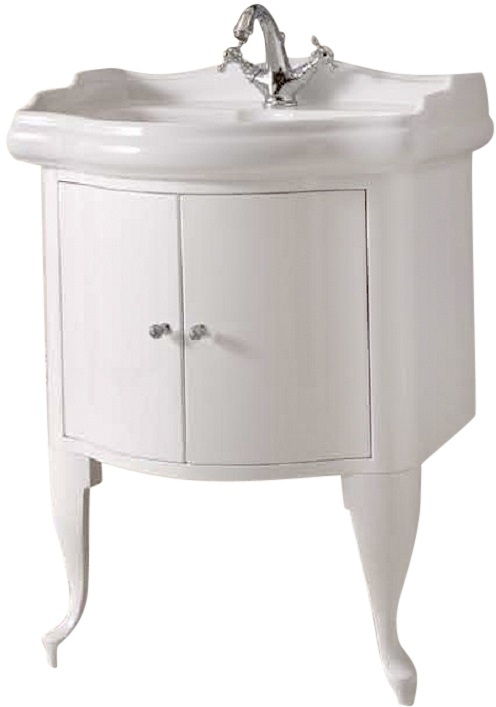 Kerasan Retro armario 58.5x52x77 cm de pie, para lavabo blanco 7361K7
