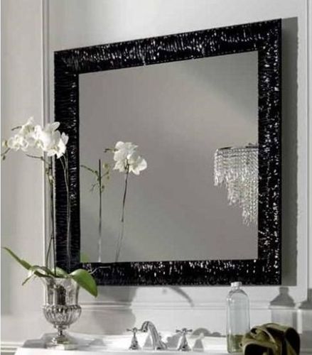 Kerasan Retro espejo 100x100 cm cuadrada negro 736401
