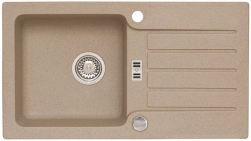Alveus Galapagos fregadero de granito 77x43 cm beige 1513055