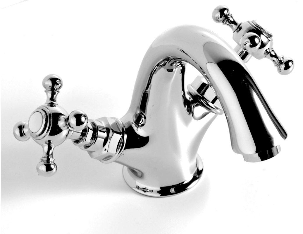 Kerasan Retro grifo para lavabo de pie cromo 738990