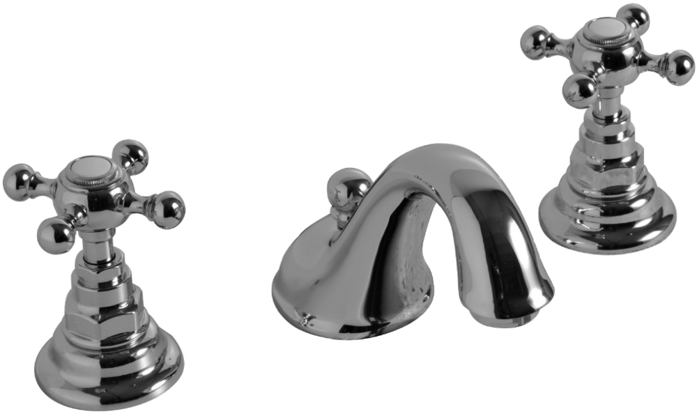 Kerasan Retro grifo para lavabo de pie oro 739191