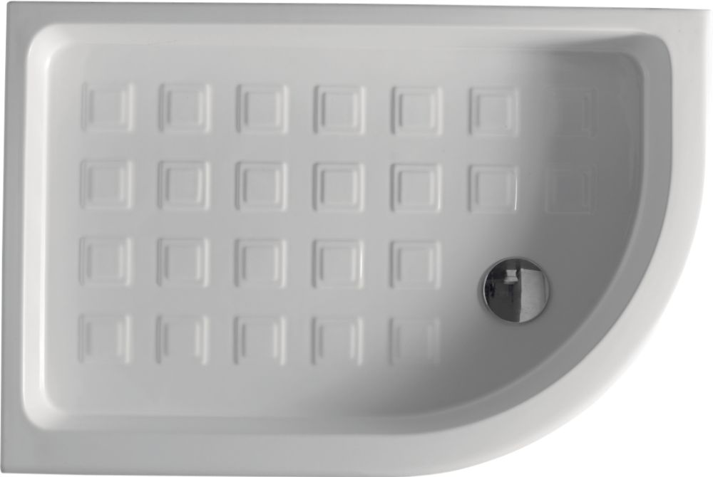 Kerasan Retro plato de ducha semicircular 120x80 cm blanco 133201