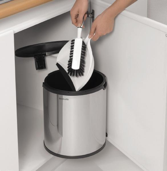Brabantia De Luxe papelera 15 l acero-negro 418181