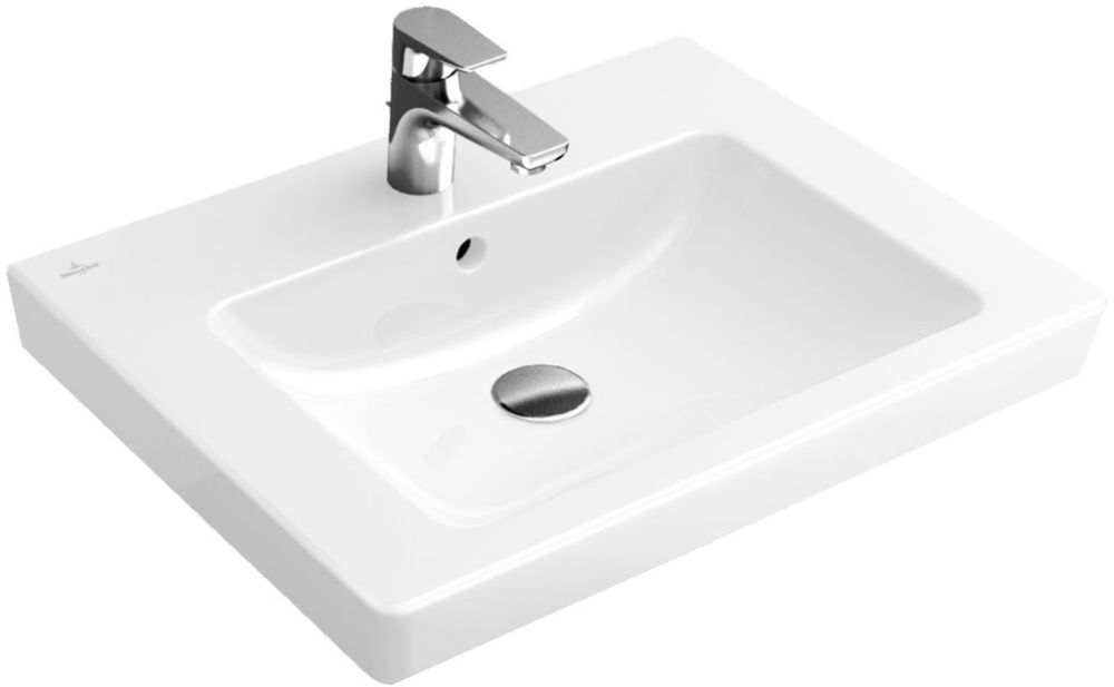 Villeroy & Boch Subway 2.0 lavabo 55x44 cm rectangular clásico blanco 711355R1