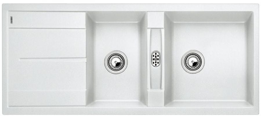 Blanco Metra 8 S fregadero de granito 116x50 cm blanco 513064