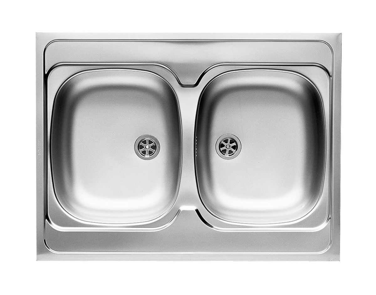 Pyramis Intl fregadero de acero 80x60 cm 100117801