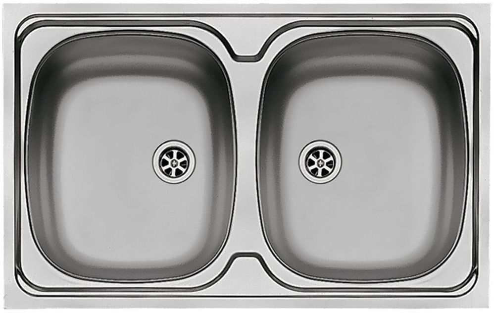 Pyramis Intl fregadero de acero 80x50 cm 100117901