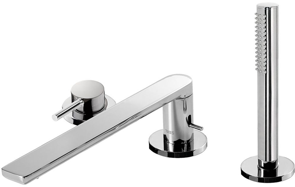 Tres Max-Tres grifo de bañera y ducha en bañera cromo 062.161.02