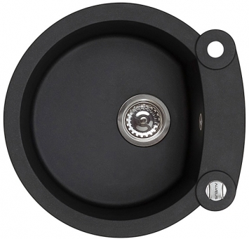 Alveus Rock'n'Roll fregadero de granito 53x53 cm negro 1211091