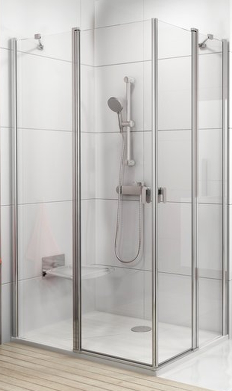Ravak Chrome puerta de ducha 100 cm oscilante aluminio brillante/vidrio transparente 1QVA0C00Z1