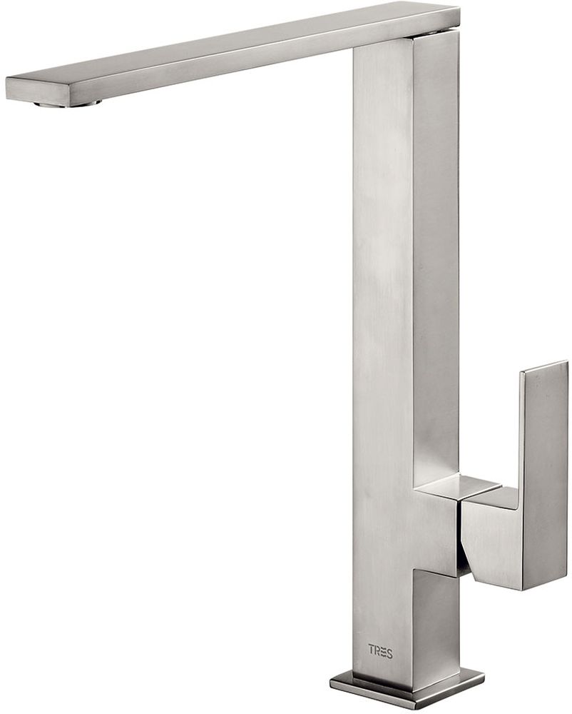 Tres Cuadro-Tres grifo de cocina de pie acero inoxidable 5.06.486.03