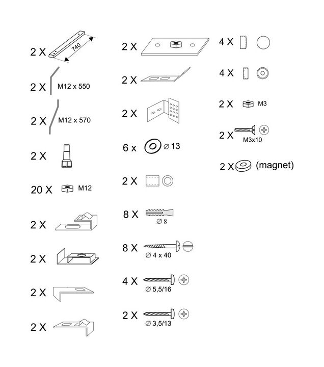 Ravak LoveStory elemento para montaje de la bañera B27500000N