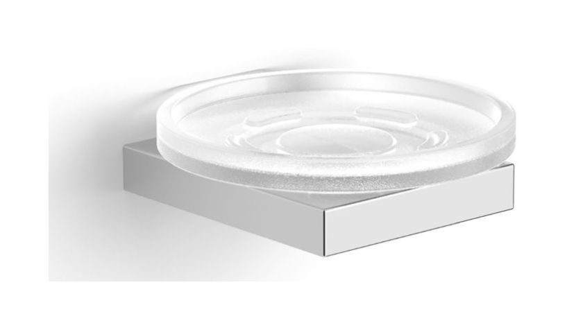 Stella Kobe jabonera de pared cromo-blanco 05.420