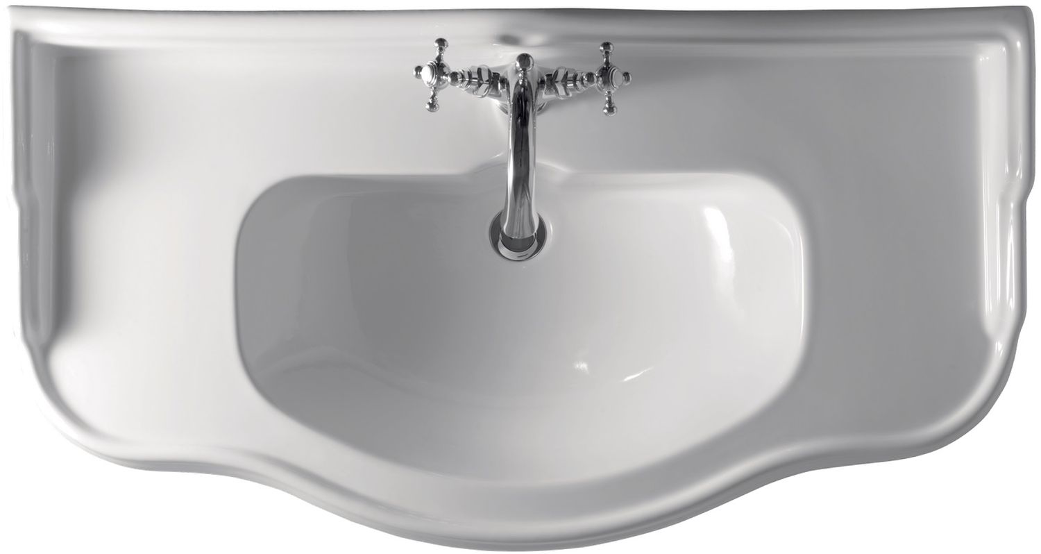Kerasan Retro lavabo 100x54.5 cm clásico-para mueble blanco 105001