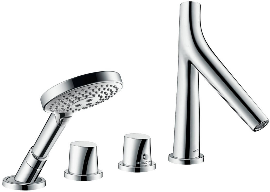 Axor Starck Organic grifo de bañera y ducha en bañera con termostato cromo 12425000