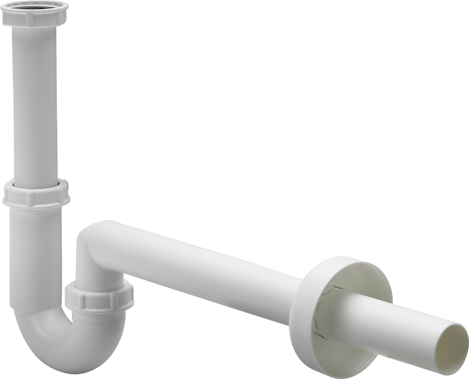 Viega sifón de lavabo tubular blanco 105952