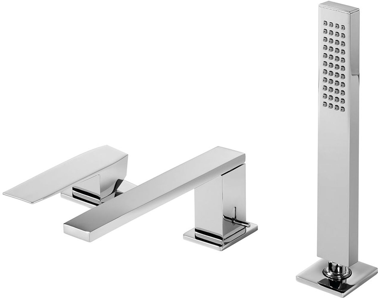Tres Slim Exclusive grifo de bañera y ducha en bañera cromo 202.161.03