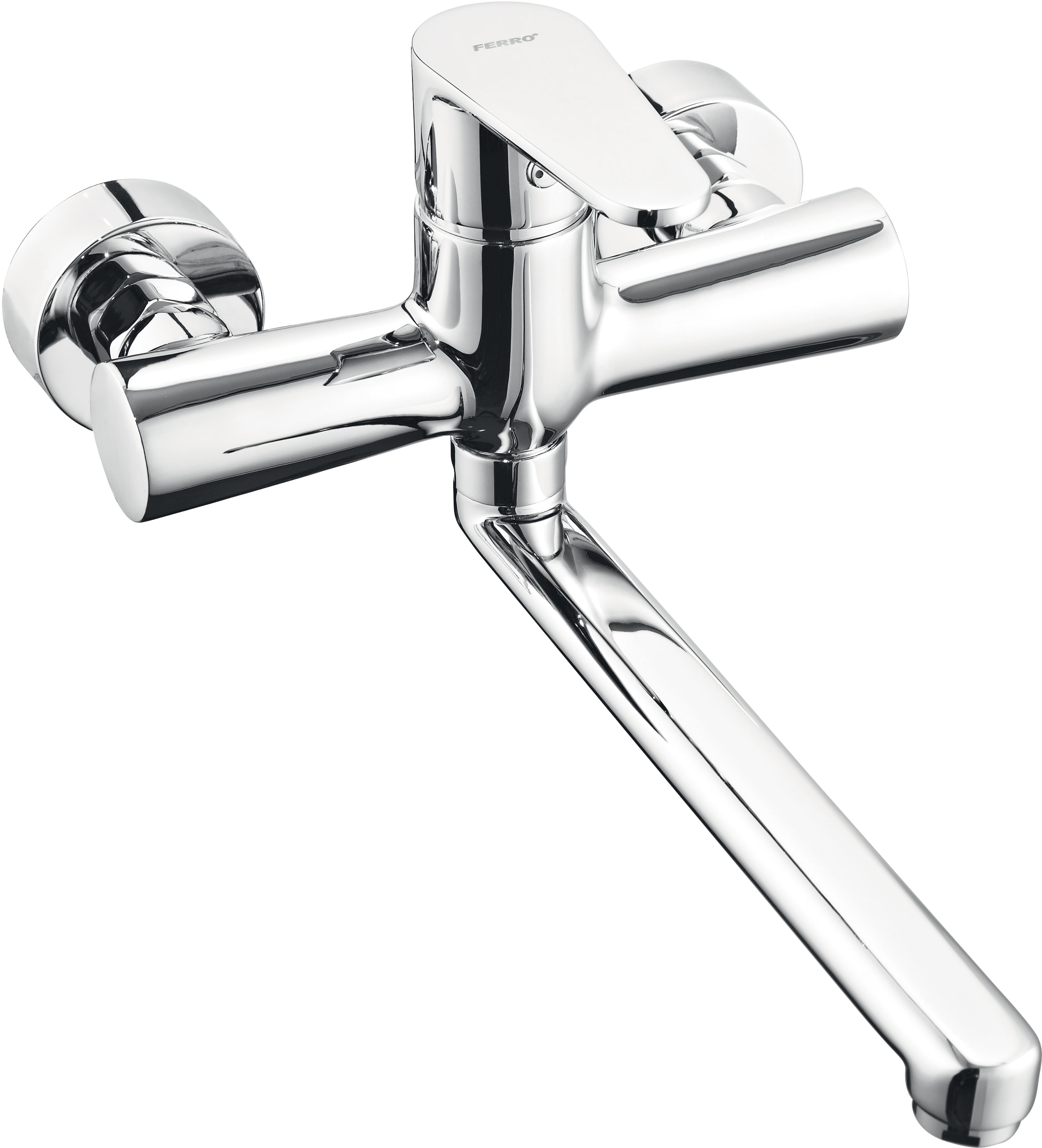 Ferro Algeo grifo de cocina a pared cromo BAG5