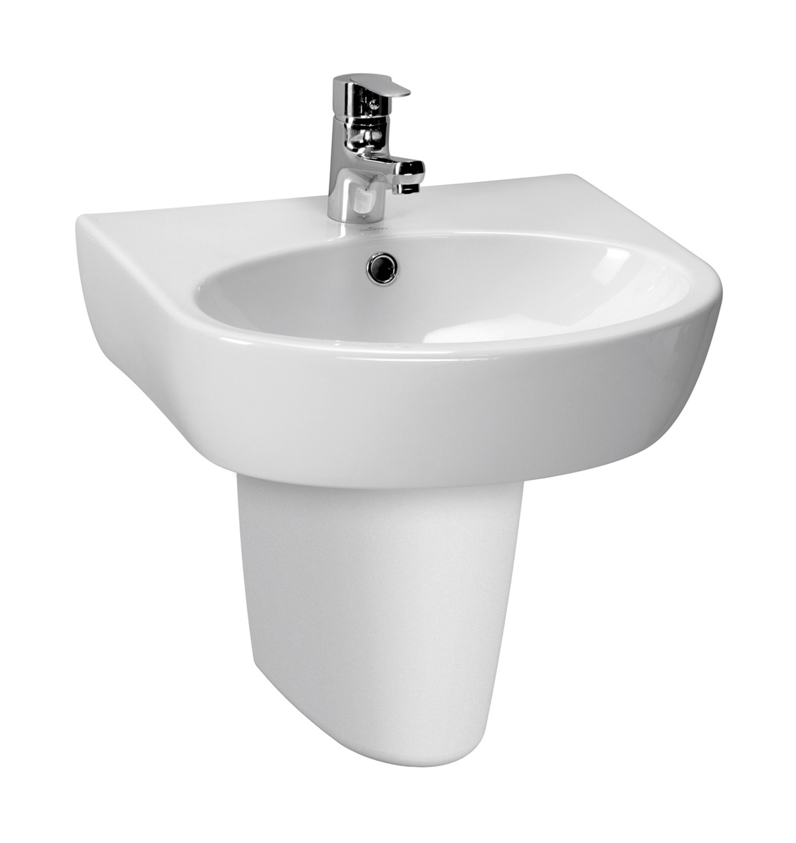 Cersanit Parva lavabo 50x40 cm semicircular clásico blanco K27-030