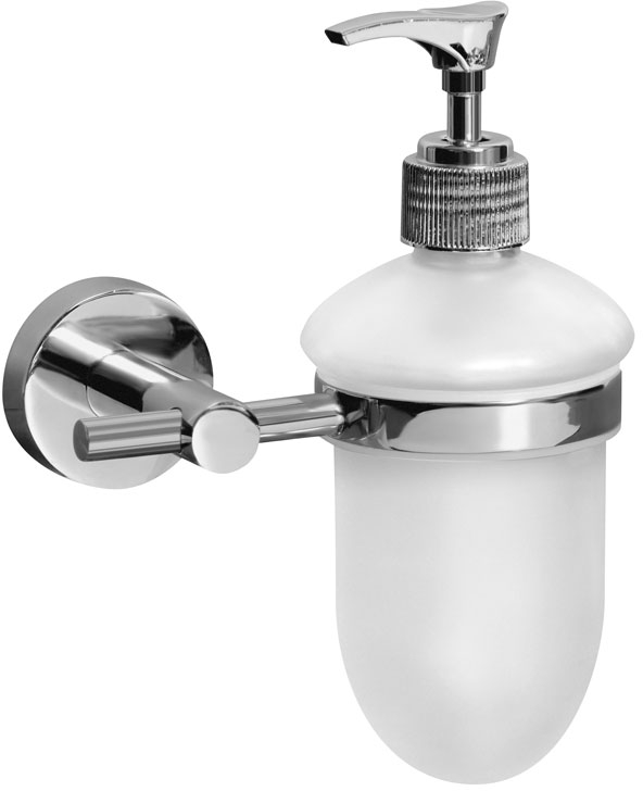 BISK For You dispensador de jabón 150 ml cromo-vidrio 01177