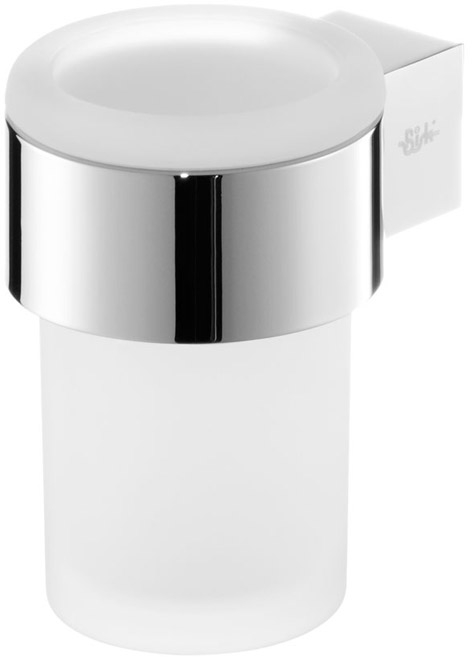BISK Futura silver recipiente para cepillos de dientes blanco-cromo 02987