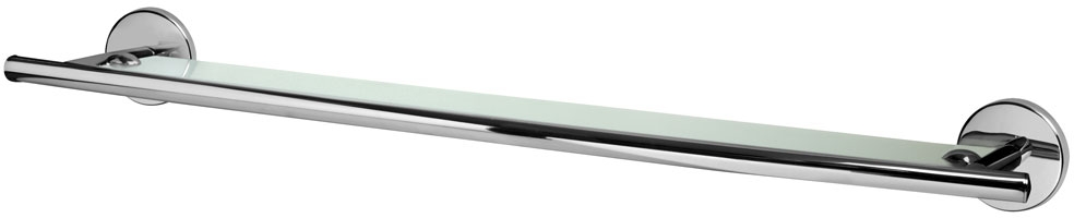 BISK Chroma estante 60 cm blanco-cromo 01422