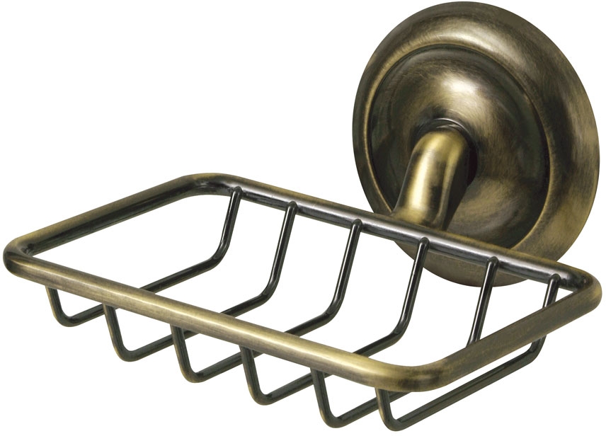 BISK Deco jabonera de pared latón 00406