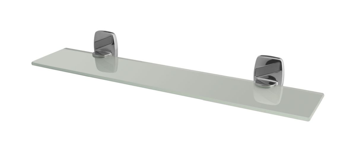 BISK Oregon estante 50 cm blanco-cromo 79701