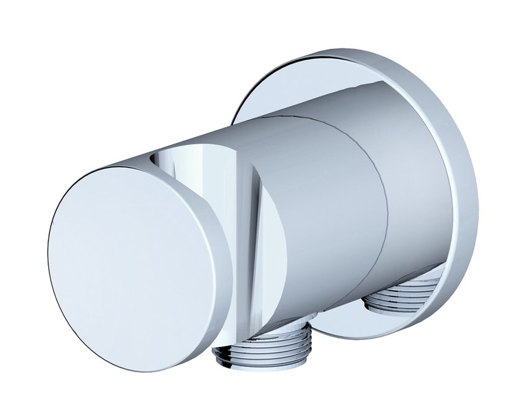 Ravak conector angular con soporte cromo X07P206