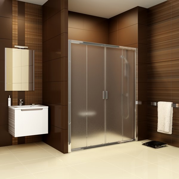 Ravak Blix puerta de ducha 190 cm corredera satinado mate/vidrio con patrón 0YVL0U00ZG