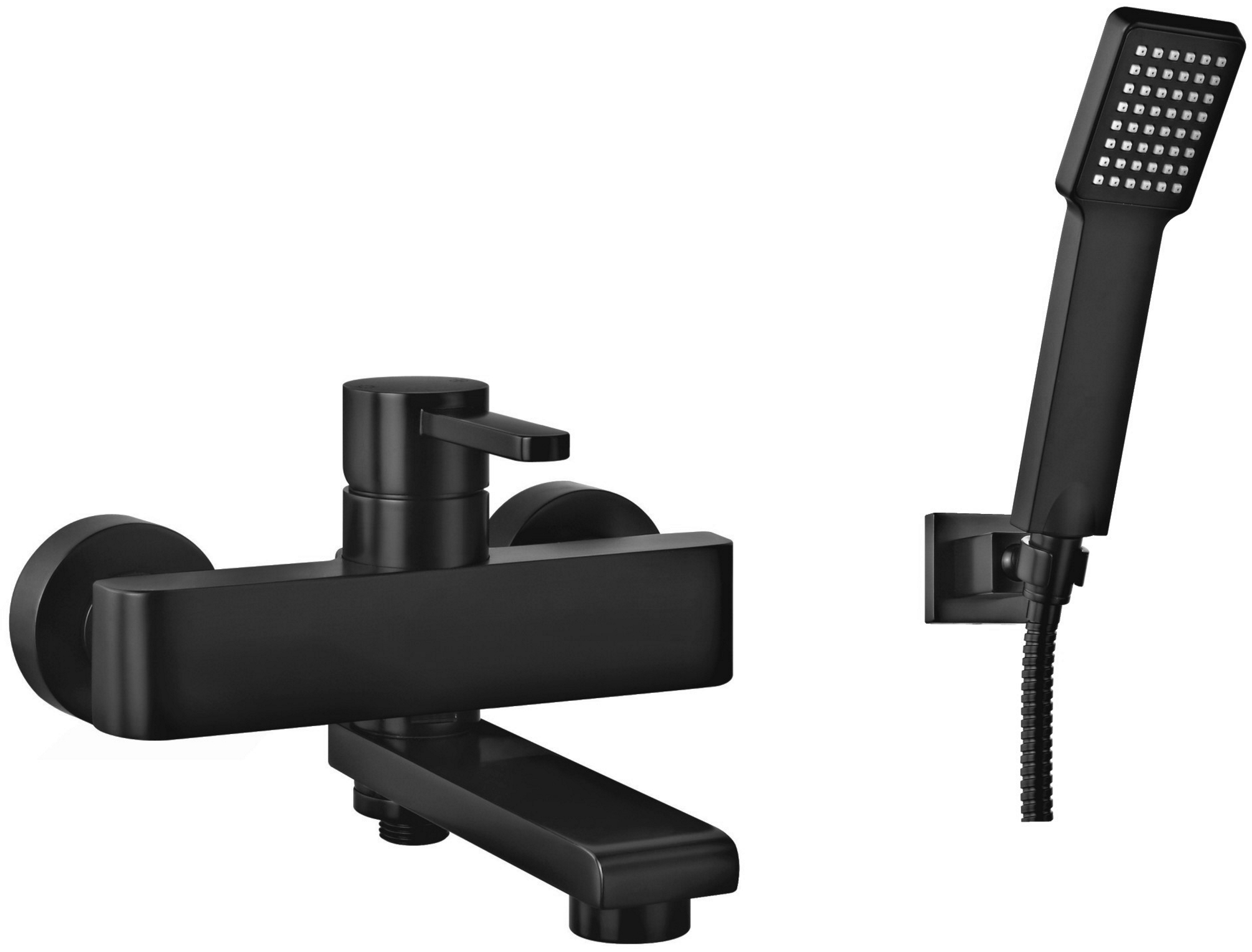 Omnires Darling grifo de bañera y ducha a pared negro DA5031BL
