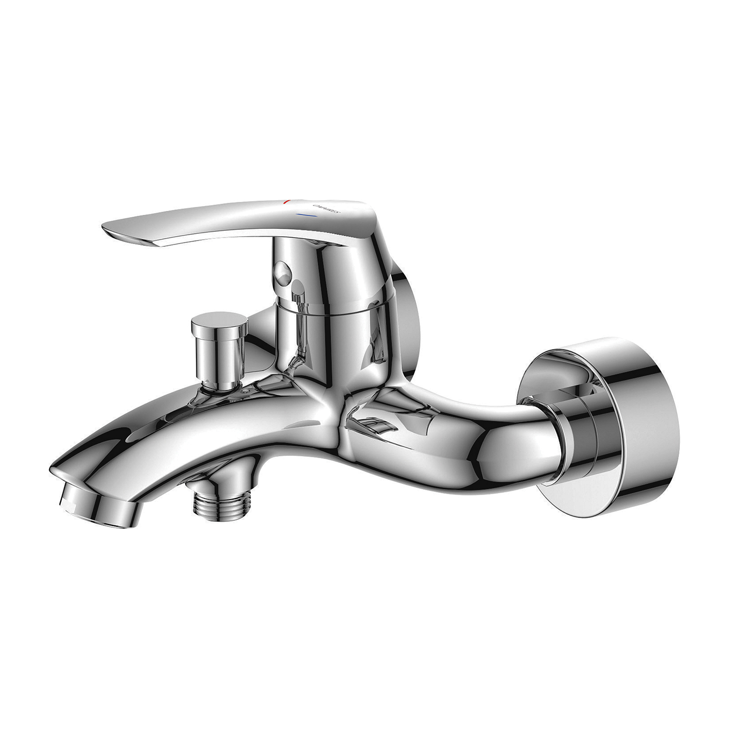 Omnires Yukon grifo de bañera y ducha a pared cromo YK3330CR