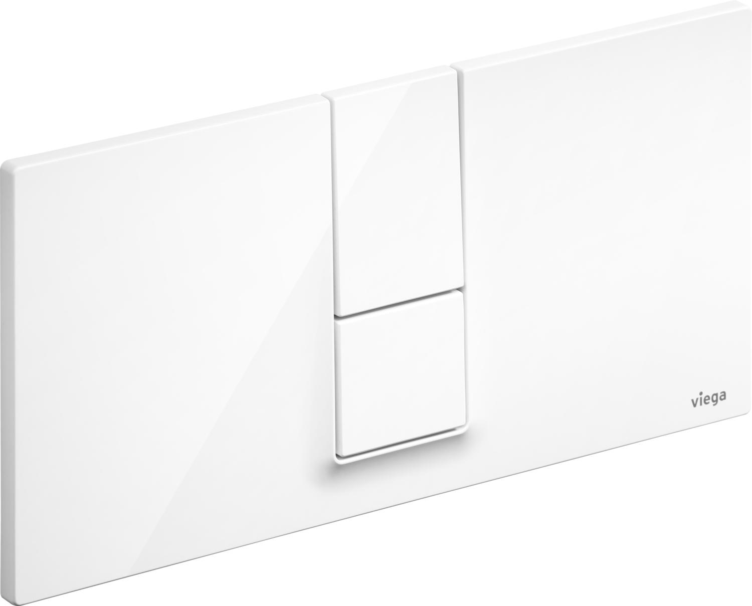 Viega Visign botón de descarga para WC blanco 654689